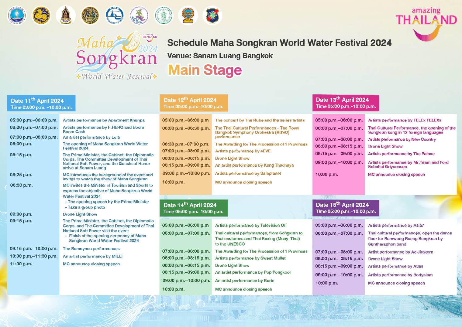 Maha Songkran World Water Festival 2024
