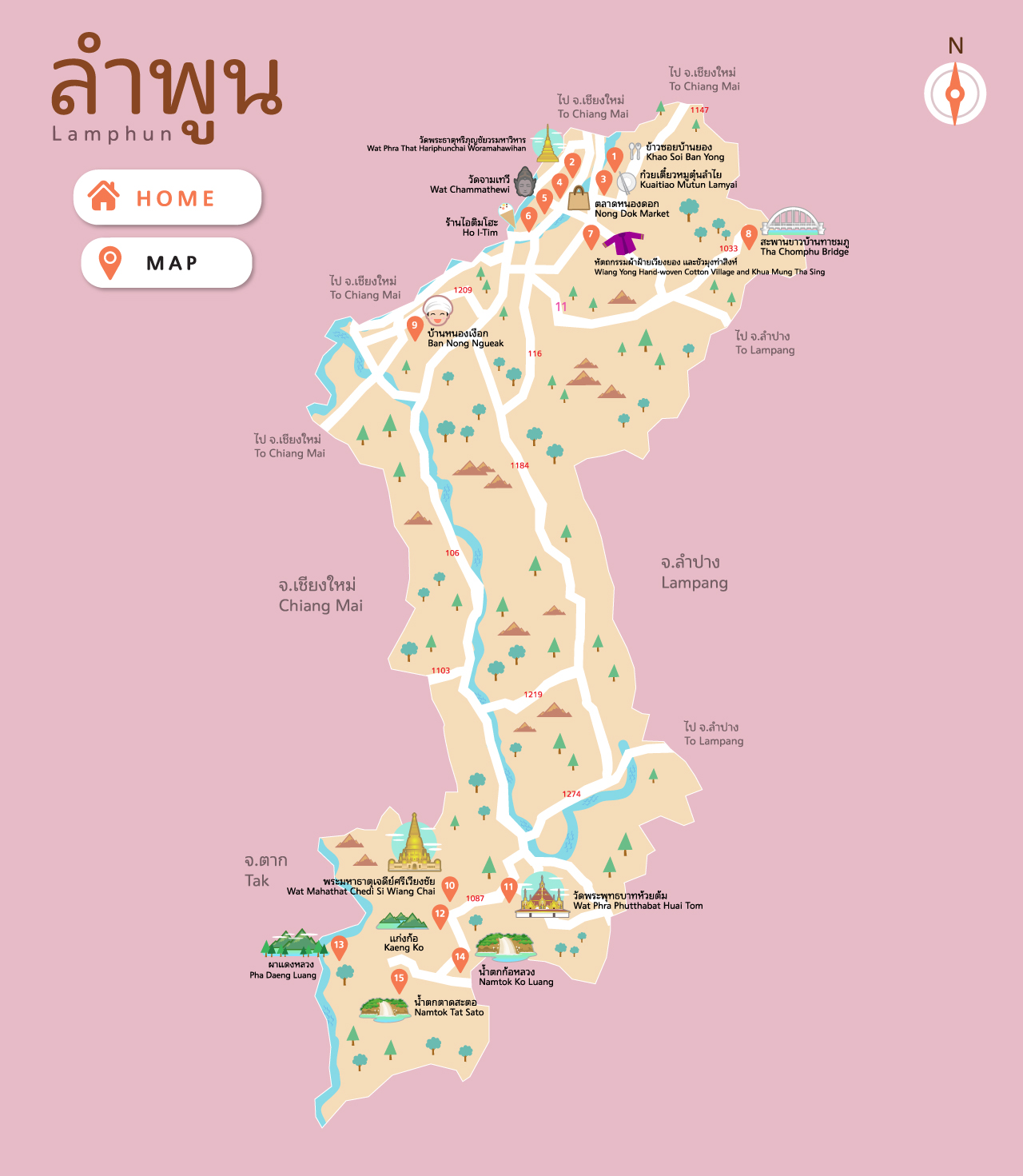 จุดเช็คอินห้ามพลาด...จ.ลำพูน